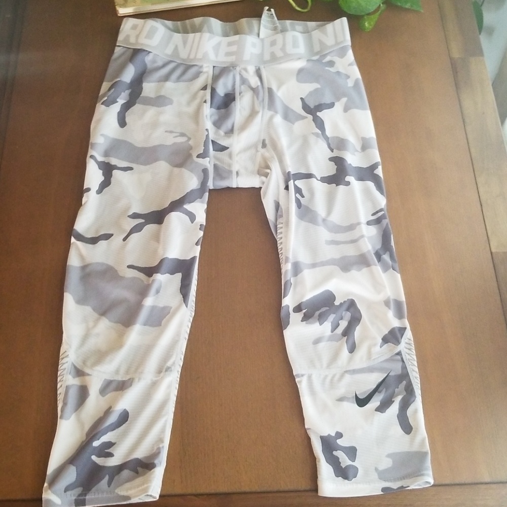 Nike Pro Men's Compression Tights - Gray Camo - XL